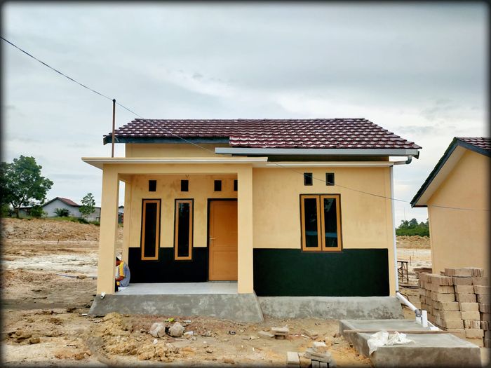 foto tampak rumah tipe 36 perumahan Pesona Juata Permai II