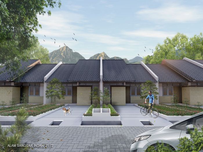 foto tampak rumah tipe 31/72 197 perumahan Alam Sanggar Indah