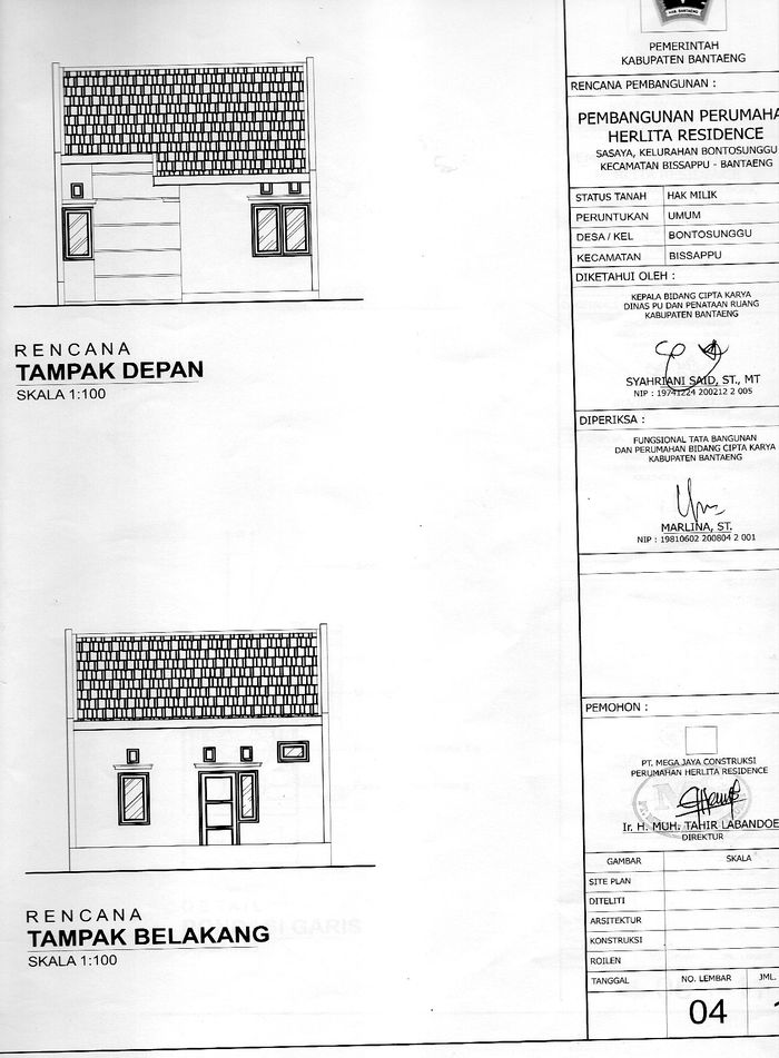 foto tampak rumah tipe 36 perumahan HERLITA RESIDENCE 2
