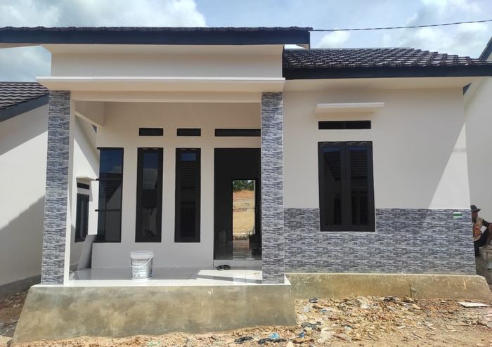 foto tampak rumah tipe 36 perumahan Griya Mandiri Asri