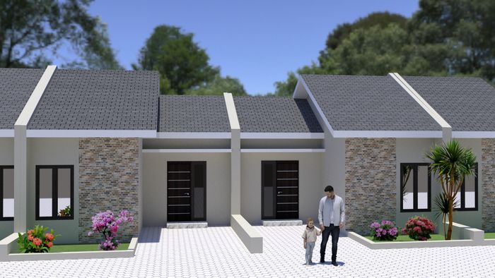 foto tampak rumah tipe Subsidi perumahan MUTIARA AJUNG