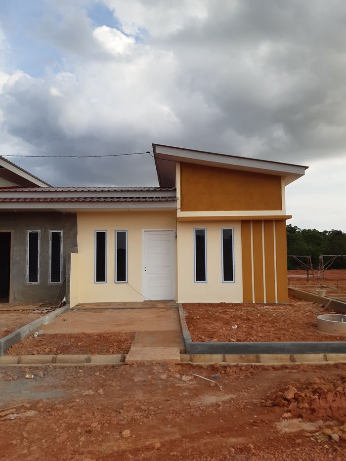 foto tampak rumah tipe 36 perumahan Sri Jaya Regency