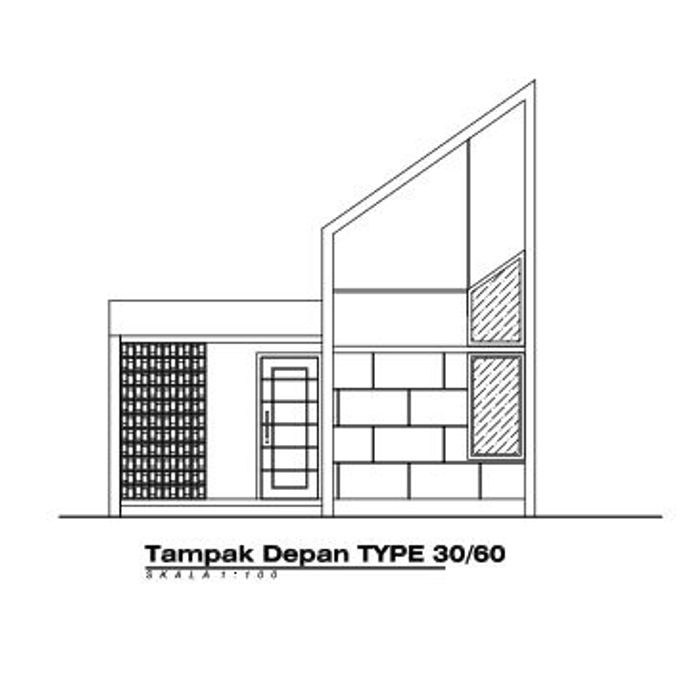 foto tampak rumah tipe 30 perumahan Ajung Residence 3