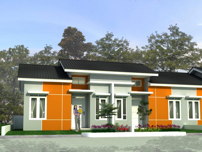 foto tampak rumah tipe 36 perumahan YASA MEKRO MINIMALIS IV