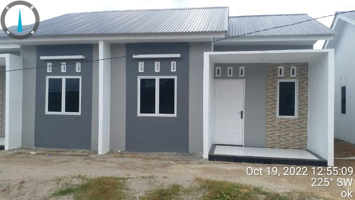 foto tampak rumah tipe BPM A perumahan Bukit Padang Merbau
