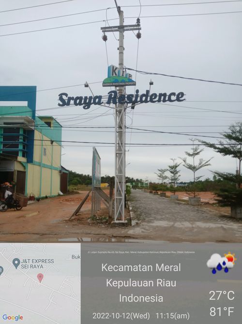foto gerbang perumahan SRAYA RESIDENCE II