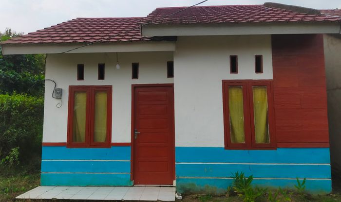 foto tampak rumah tipe RHS 36 perumahan Griya Mulia