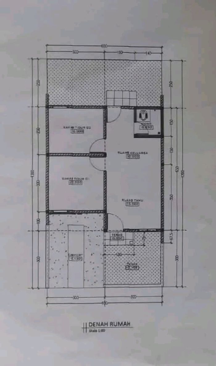 foto denah rumah tipe 36 perumahan PUTRA PRATAMA RESIDENCE TAHAP 2