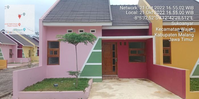 foto tampak rumah tipe A perumahan Terusan Omah Perdana