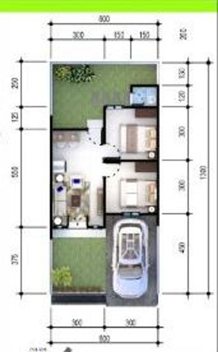 foto denah rumah tipe 36 perumahan Aufaa Residence 3