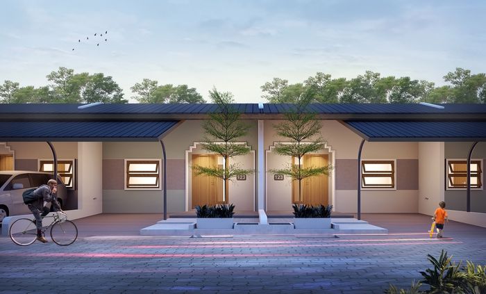 foto tampak rumah tipe 36/72 perumahan FIRANDA MAS REGENCY 2