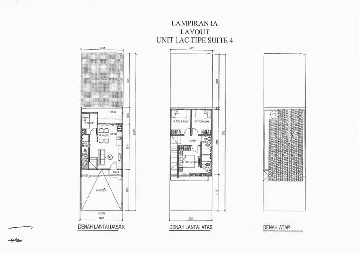 foto denah rumah tipe AZALEA-1AC perumahan AZALEA RESIDENCE