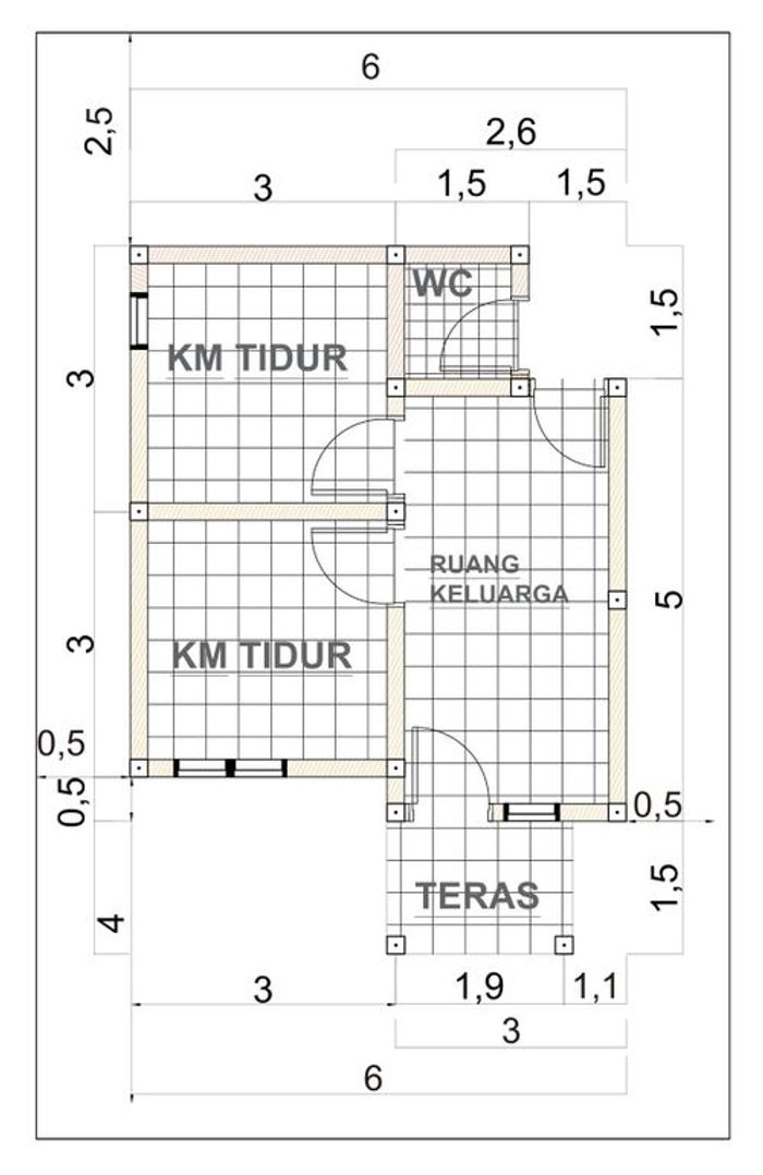 foto denah rumah tipe 36 perumahan CITRA RAYA PERMAI 4