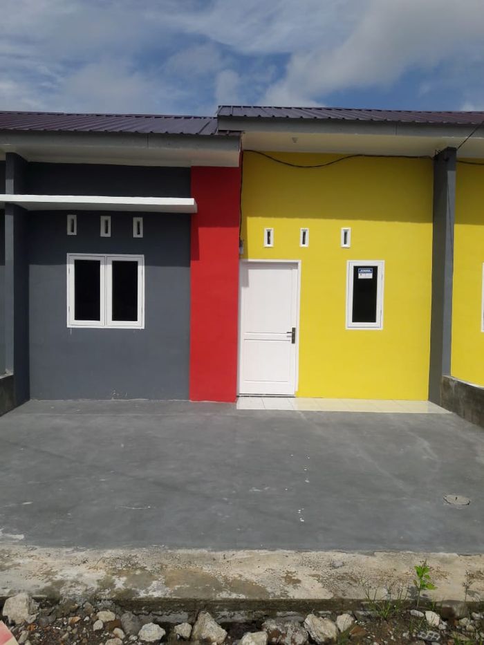 foto tampak rumah tipe 36 perumahan Villa Patumbak Permai tahap 2