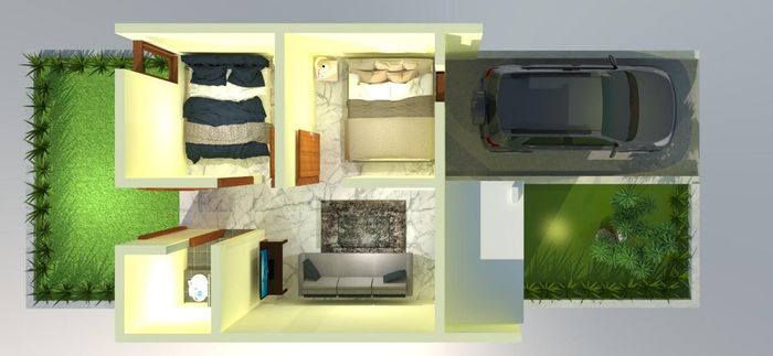 foto denah rumah tipe indirisma perumahan INDIRISMA REGENCY 3
