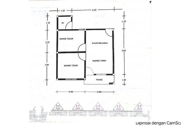 foto denah rumah tipe 36 perumahan Kampoeng Nagasari Asri 4