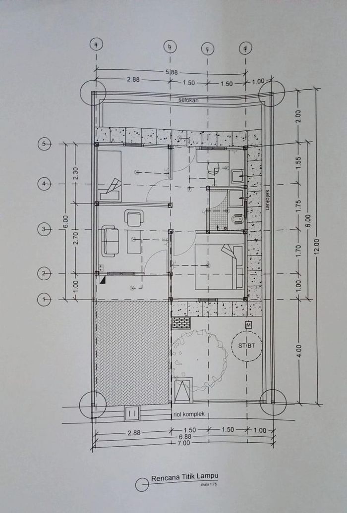 foto denah rumah tipe RSH perumahan ANUGERAH RESIDENCE 5