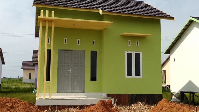 foto tampak rumah tipe 36 perumahan KOMPLEK GHINA GHANI