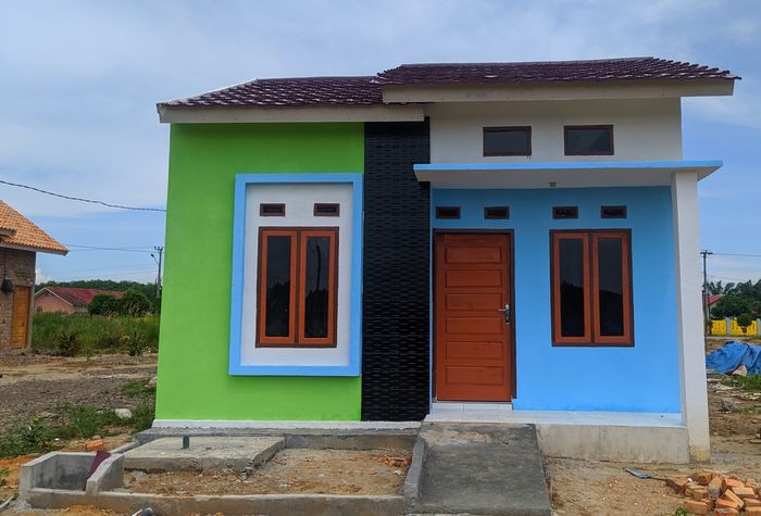 foto tampak rumah tipe RHS 36 perumahan GRIYA PERMATA RESIDENCE