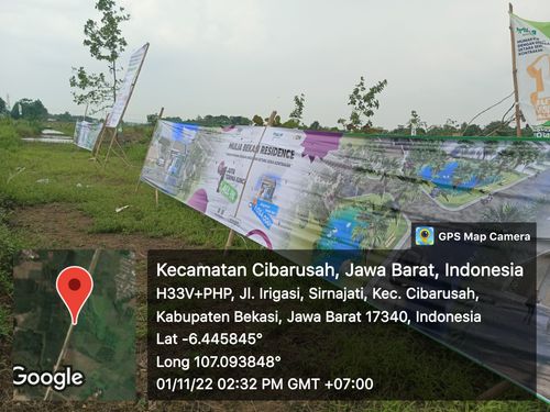 foto posisi tengah perumahan Mulia Bekasi Residence
