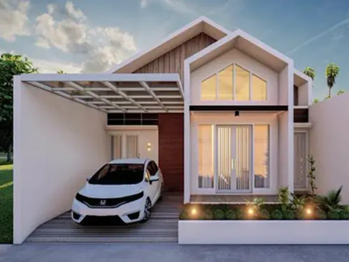 foto tampak rumah tipe subsidi perumahan SAZALI RESIDENCE
