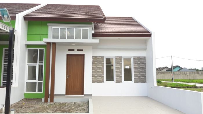 foto tampak rumah tipe 54/192 perumahan Garden City 2