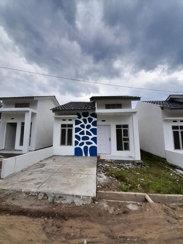 foto tampak rumah tipe 36 perumahan Grand Pangkalan Benteng Indah