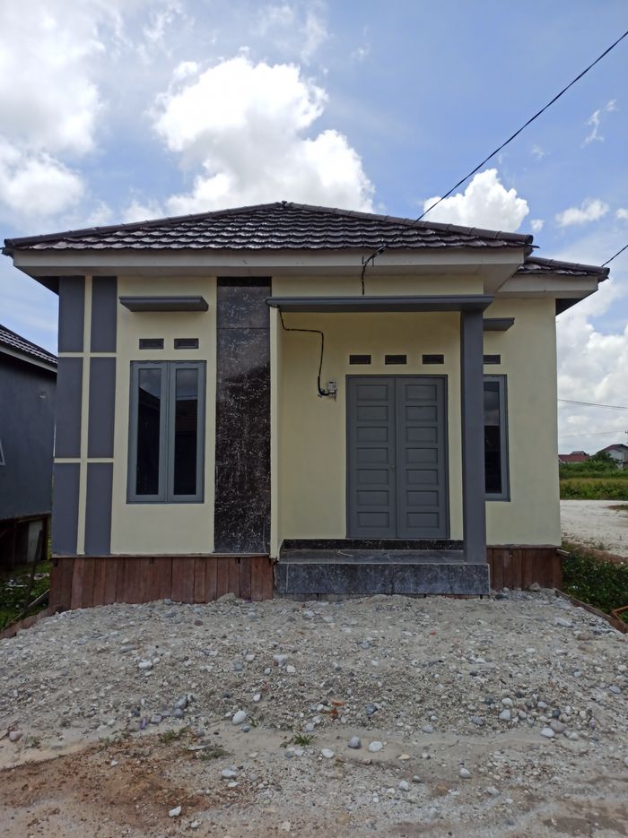foto tampak rumah tipe 36 perumahan BUMI WAHYU UTAMA 14 TAHAP 3
