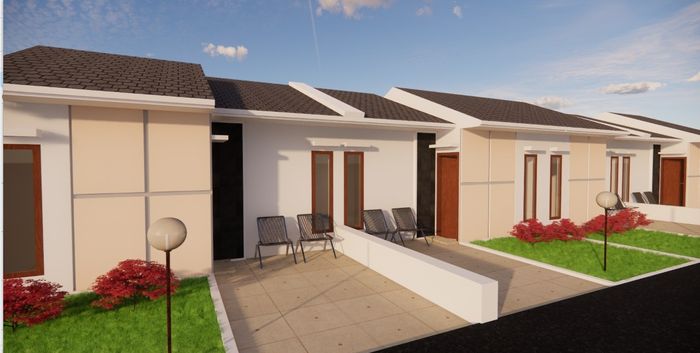 foto tampak rumah tipe 36/72 perumahan Graha Citra Budiman