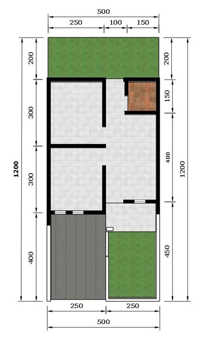 foto denah rumah tipe 30/60 perumahan PERUMAHAN ISTANA PANTI 2