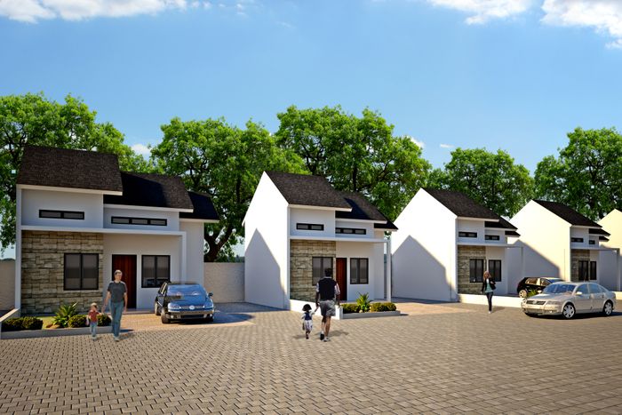 foto tampak rumah tipe 36 perumahan RUMBAI RESIDENCE 4