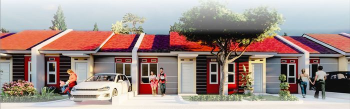 foto tampak rumah tipe 32/60 perumahan GRIYA BHINA KARYA TERAS 2