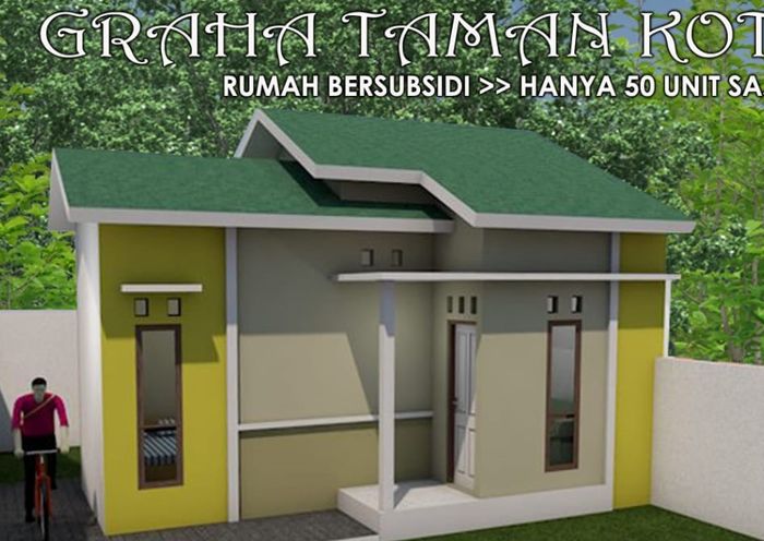 foto tampak rumah tipe 31/100 perumahan GRAHA TAMAN KOTA