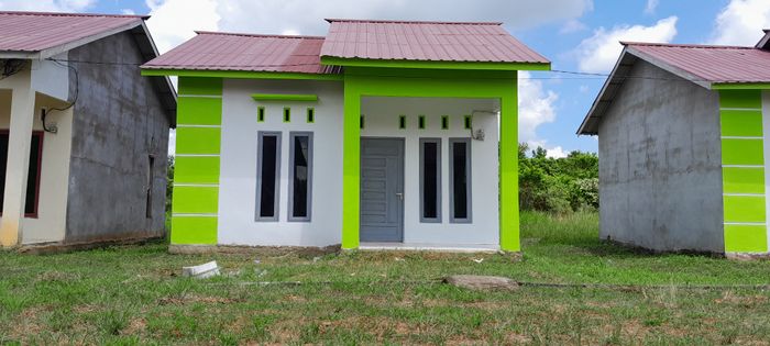 foto tampak rumah tipe 36 perumahan GREEN SHAPPIRE VILLAGE