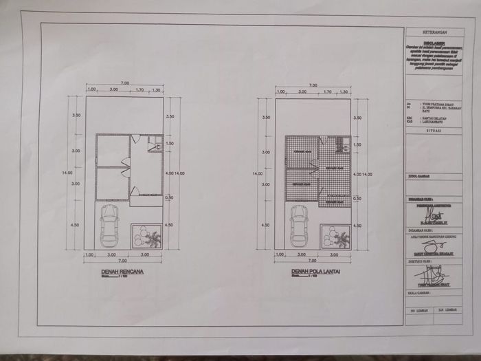 foto denah rumah tipe 36 perumahan GRIYA ABDI SEMPURNA