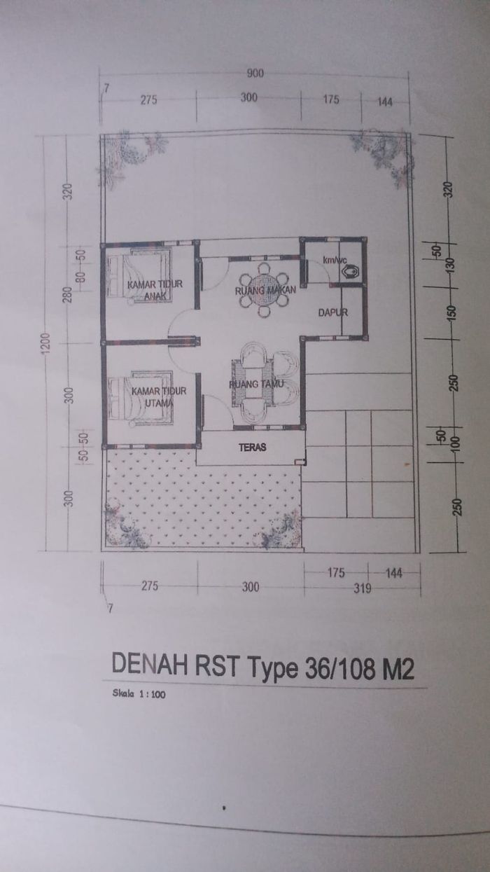 foto denah rumah tipe 36 RSH perumahan ALFATIH REGENCY 5