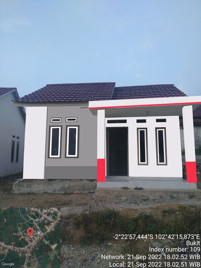 foto tampak rumah tipe 36 perumahan BUKIT EMAS REGENCY