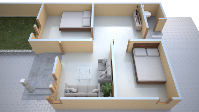 foto denah rumah tipe 36 Premium perumahan BARUGA AL NAIRA RESIDENCE