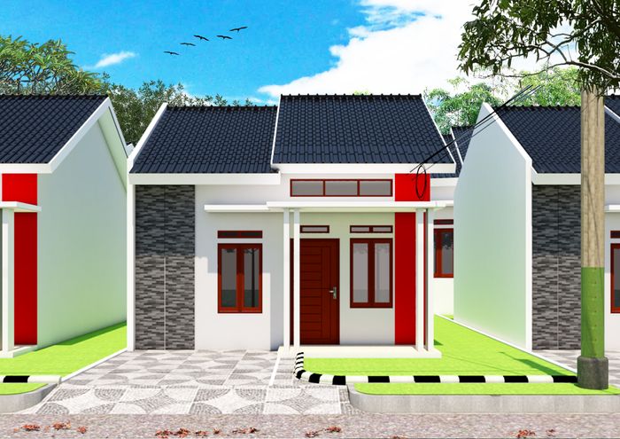 foto tampak rumah tipe 36 perumahan AMANAH SEJAHTERA 3 (PENGEMBANGAN)