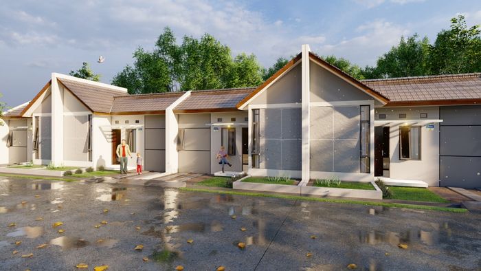 foto tampak rumah tipe Subsidi perumahan Mulia Land Tanjung