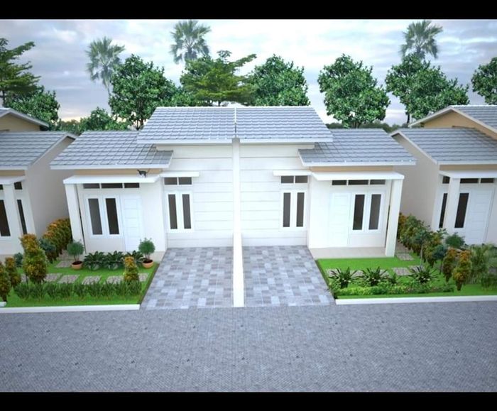 foto tampak rumah tipe RUMAH TAPAK perumahan PALM HILL RESIDENCE