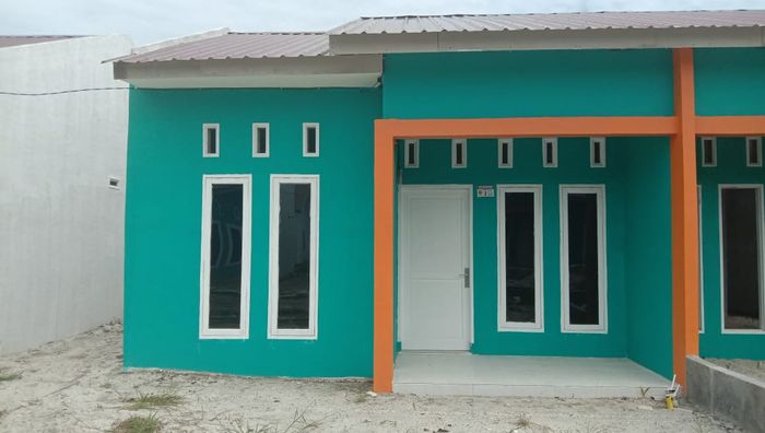 foto tampak rumah tipe 36 perumahan Zafir Residence