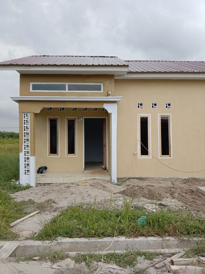 foto tampak rumah tipe 36 perumahan Greatland Batu Bara Tahap II