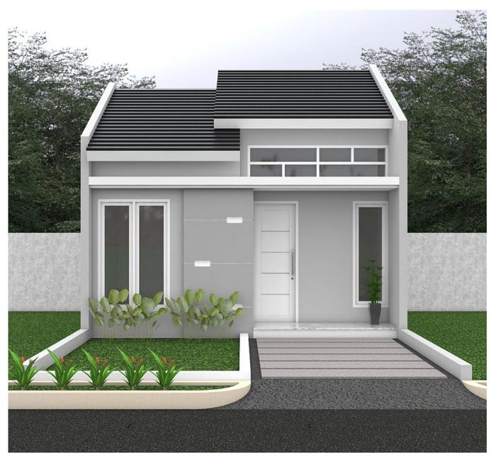 foto tampak rumah tipe 32/72 perumahan Perumahan Endah Residence