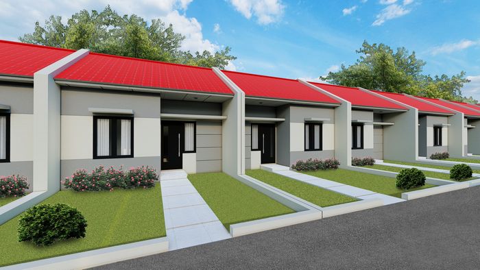 foto tampak rumah tipe 36 perumahan GRAHA NAWACITA 3