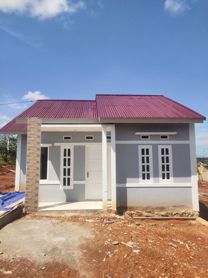 foto tampak rumah tipe 36 perumahan AZKA GRAHA 3