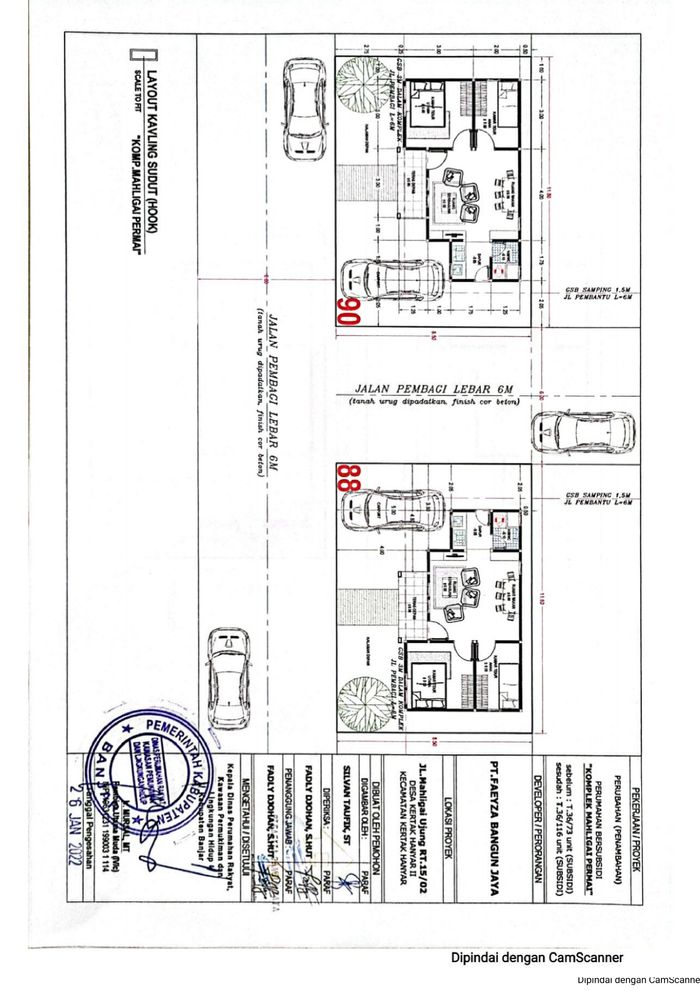 foto denah rumah tipe 36 perumahan MAHLIGAI PERMAI TAHAP 2
