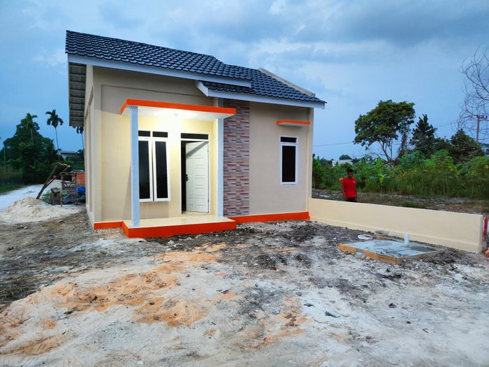foto tampak rumah tipe 36 RSH/SUBSIDI perumahan SUKA RAMAI RESIDENCE