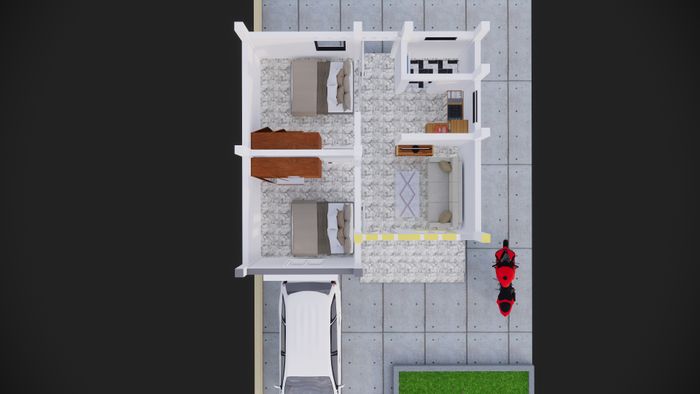 foto denah rumah tipe 36 perumahan HADRAH REGENCY 5 LAMBATEUNG TAHAP II