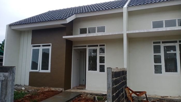 foto tampak rumah tipe 30/60 perumahan Wisma Garden